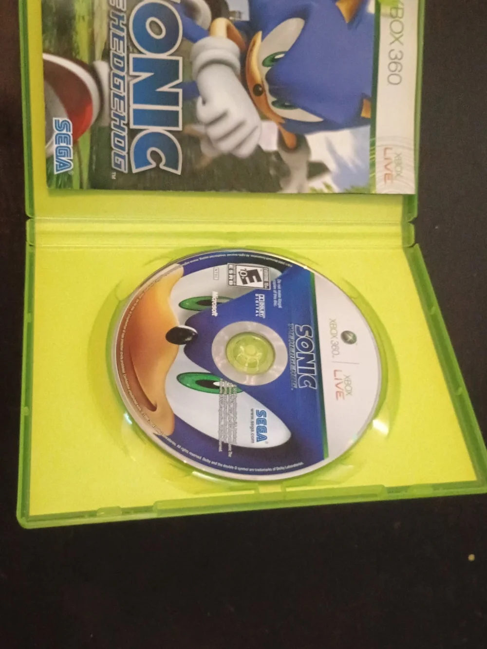 Sonic the Hedgehog Xbox 360 Game - Blue